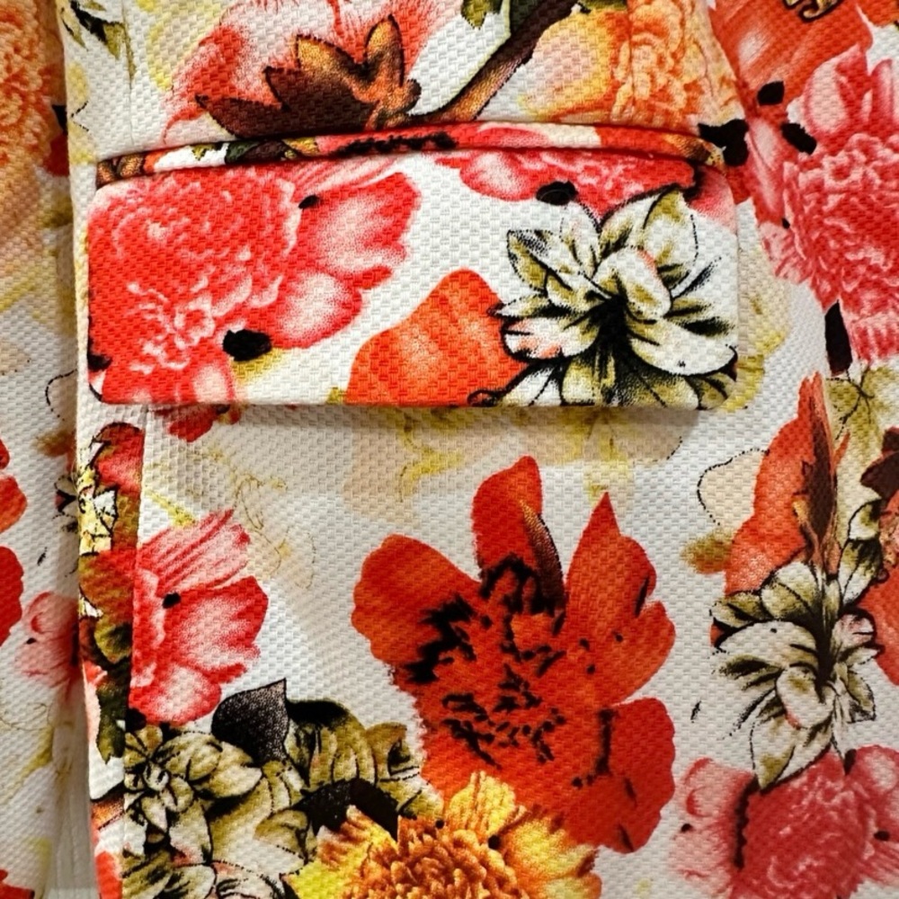 Linea Domani Limited Collection Floral Blazer Peaked Collar New With Tags - Picture 4 of 8
